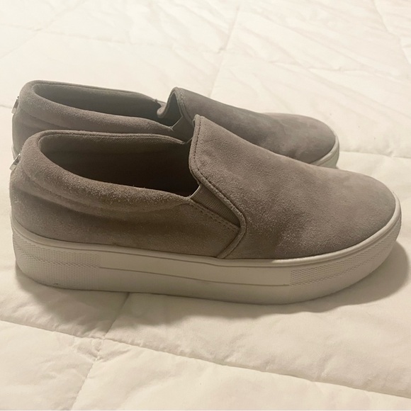 Steve Madden Gray Slip-On Suede Sneakers - Picture 7 of 9